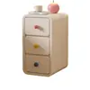 Mesita de noche de madera maciza ultradelgada, mini, para espacios muy estrechos, gabinete negro de 20 cm, estante de almacenamiento, gabinete de almacenamiento de mesita de noche