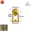 Cajón Chengyu Mango Pequeño de Cobre Antigüedad China Clásica Accesorios de Cobre Muebles Cobre Junta Viva Mango Ruyi de Agujero Único