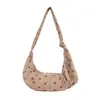 Bolsa de Bolinhas de Nicho Super Quente Feminina 2026 Novo Estilo Moda Versátil Bolsa Transversal Exquisite Bolsa de Ombro Único Sob o Braço Bolsa Croissant