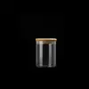 Botella de vidrio de borosilicato de alto diámetro de 85 mm botella de tubo recto tanque de almacenamiento tanque sellado para granos de cocina se puede imprimir logo