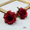 Flor de rosa simulación otoño suministro transfronterizo Núcleo de capullo europeo cabeza de rosa pequeña decoración de boda fábrica al por mayor tela de seda