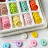 Espaciador Oblongo Colorido Acrílico Dopamina Pulsera Hecha a Mano DIY Cadena para Teléfono Móvil Material de Joyería con Cuentas Accesorios