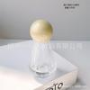 Frasco de Perfume de Rosca Elegante Portátil Spray Pressão 30ml Amostra Cosméticos Substituição Frasco de Vidro