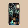 Adequado para iPhone15 comércio exterior arte edifício cor rica capa de telefone móvel