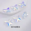Producido por Hebi, Más Vendido Transfronterizo Botón de Piedra de Cristal Artificial Mariposa de Doble Agujero K9, Popular para Joyería DIY Hecho a Mano al por Mayor