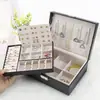Caja de Almacenamiento de Joyas, Pendientes, Pendientes, Collares, Cajas de Joyas de Gran Capacidad con Cerraduras, Pendientes, Anillos, Cajas de Joyería para Manos