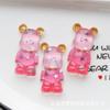 Lentejuelas brillantes estrella de cinco puntas textura de oso transparente buen brillo diy resina accesorios fabricantes venta al por mayor