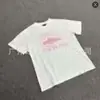 Estilo Novo da Primavera de 2026 com Etiqueta na Gola, Camiseta Casual Estampada Solta de Manga Curta Estilo Americano Tendência Alcatraz para o Verão