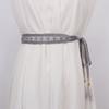 Vintage Hollow Belt Women's Decorative Dress Lace All-match Coreano-estilo Cintura Fina Cadeia Cintura Apertada Borla Cintura Corda Nó