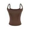 Camiseta sin mangas de Lyocell Tencel para Mujer Verano 2026 Corte Ajustado Disimula los Bultos Laterales Top Versátil para Usar en Capas o como Prenda Exterior
