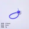 Correas de Amarre de Silicona con Forma de Flor de Colores, Llaveros DIY Coloridos, Cordones Decorativos para Mochilas, Anillos de Apertura para Muñecas, Venta al por Mayor de Accesorios