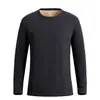 Traje térmico de lana de cordero, ropa térmica de doble cara cepillada para hombre, ropa interior térmica de cuello redondo a prueba de frío de invierno para mujer, venta al por mayor