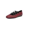 Estilo Artístico de Moda~Zapatos Planos Mary Jane con Tira Cruzada Súper Suaves y Cómodos 2026 Verano Punta Redonda para Mujer
