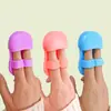 Mini Escova de Limpeza Facial para Dedo Manual Silicone Macio Massageador Removedor de Maquiagem Escova de Limpeza Facial Escova Limpadora de Cravos