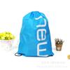 Bolsa esportiva com cordão de poliéster 210d, com bolso para armazenamento, repelente à água, com costas de pano, para esportes ao ar livre, com cordão