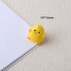 Pequeño pollo amarillo, muñeco tridimensional, decoración, emoción curativa, pato, accesorios de resina, joyería de bricolaje, crema, pegamento, caja de papelería