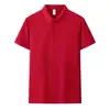 Algodón Perla Grueso 230g Solapa Dos Tonos Multicolor Multitalla Casual Negocios Estilo Celebridad de Internet Douyin Kuaishou Logotipo Impreso Ropa de Trabajo
