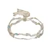 Pulseira de Flor de Cerejeira com Zircônia Rosa para Mulheres, Estilo Ins Nicho de Luxo Leve com uma Vibração Cool e Elegante, Joia de Amizade