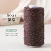 Hilo de Algodón Hueco Teñido Degradado con Lentejuelas e Hilos Plateados para Tejer DIY, Hilo de Hilo de Mariposa Plateado de 2 mm para Bolsos y Sombreros