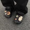 Serie Marrón Melard Otoño e Invierno Encantos de Zueco Oso Donut Dulce y Lindo Hebillas de Zapato Decoraciones