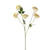 Flores artificiales, rosa de burbuja de 5 cabezas, para arreglos florales de boda, exhibiciones florales decorativas, decoración del hogar, escaparates y exportación al por mayor