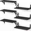 Estante de Pared Estilo Americano, Estante Recto de Madera Maciza, Estante Flotante de Madera para Pared, Estante para Guardar Toallas