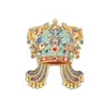 Imán para Refrigerador de Túnica de Dragón y Corona de Fénix, Souvenir Regalo Cultural y Creativo de Turismo del Museo Nacional del Estilo Prohibido de la Ciudad, Regalo Magnético de Metal para Amigos