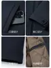 [Contiene lana de camello] Chaqueta de invierno para hombre, engrosada con cremallera y cuello alto, adecuada para hombres de mediana edad y mayores