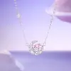 Colar Lua Estrela Coração Gravidade S925 Prata Lua Estrela Amor para Mulheres, Corrente de Clavícula Pingente Planeta Lua Luxo Leve Presente de Feriado