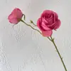 Flor artificial roja rosa para salón de bodas, flor artificial para camino, arreglo floral, decoración de sala de bodas, flor artificial para techo de boda