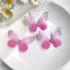 Pacote com 3 Borboletas de Tule 3D de Camada Dupla de 5cm para Acessórios de Cabelo DIY Feitos à Mão, Materiais de Decoração, Brincos de Maquiagem Facial Estilo Antigo Hanfu