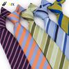 Gravata Masculina Poliéster Seda Jacquard Listrada Casual de Negócios Trabalho Profissional Fábrica de Origem Atacado em Estoque