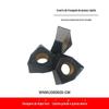 Lâmina de fresagem hexagonal de dupla face WNMU080608 corte pesado avanço rápido lâmina CNC fresa para ferro fundido grãos