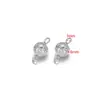 Colgante de cuenta de copo de nieve, cuenta esférica de acero inoxidable con anillo soldado, collar simple para DIY, accesorio para ropa, venta al por mayor