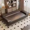 Sofá cama convertible, piel apta para gatos, sofá de oficina plegable, diseño simple y moderno, adecuado para apartamentos de alquiler y espacios pequeños