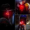 Luz de Advertencia para Bicicleta de Montaña Transfronteriza Equipo de Ciclismo Bicicleta Alta Luminosidad Carga USB 12LED Luz Trasera para Bicicleta
