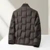 Chaqueta de plumón para hombre 2026 Otoño/Invierno Estándar Nacional 90% plumón Cuello camisero Estilo ropa de trabajo Juvenil Lujo Casual Ligero Cálido Abrigo