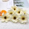 Cabeza de crisantemo de flor artificial Mori DIY decoración de sala de estar interior y exterior flor artificial material de flor de seda al por mayor