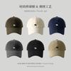 Verão Novo Boné de Beisebol Americano Feminino All-Match Soft Top Polar Bear Cap Masculino Elegante Marca Rosto Pequeno Protetor Solar Cap