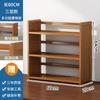 Estantería de madera maciza para escritorio, estantería de almacenamiento para sala de estar, escritorio simple, estantería multicapa, escritorio de oficina, estantería pequeña