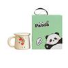 Taza de Agua de Cerámica de Panda con Tapa, Taza de Té con Filtro, Taza de Regalo de Dibujos Animados para Oficina en Casa, Logo Personalizado, Nuevo Estilo Chino