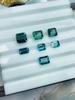 Nuevo producto: anillo rectangular pequeño de turmalina afgana en tono azul y verde claro con superficie de piedra desnuda de 2-5 ct, anillo de soporte, colgante y otros colores.