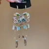 Pendientes de gota con incrustaciones de diamantes transfronterizos europeos y americanos, pendientes de lujo de alta gama, accesorios para orejas de moda de nicho, venta al por mayor desde fabricante de Yiwu