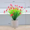 Planta de Simulación Flor Falsa de Plástico 7 Ramas Camelia Gympani Flor de Pasto de Primavera Aciano Hotel Adornos Decoración del Hogar