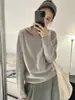 26 Suéter de Punto con Capucha 100% Lana Nuevo Otoño/Invierno para Mujer, Estilo Casual Corto Holgado, Top Juvenil y Versátil
