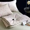 Colcha de Lyocell Tencel Refrescante de Verão, Fresca e Sedosa para Dormir Nu, Núcleo de Colcha Fina para Ar Condicionado, Conjunto de Quatro Peças de Colcha de Verão Individual/Casal