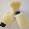 Guantes de felpa para lavar el coche de doble cara imitación lana, guantes de pata de oso, cepillo para lavar el coche, suministros para encerar en stock, más coche