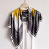 Pañuelo Cuadrado Grande de Seda Oblicua Estilo Británico 90 Estampado de Cebra Seda Moda Bufanda Chal Versátil