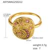 Anillo de circonita 5A de Enigma, superventas, para mujer, de lujo, personalizado, con estrella y luna, a la moda, con cola de diablo, pulsera de ojo de diablo, regalo