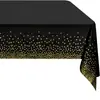 Toalha de mesa plástica de balão de cor descartável 54x 108 polegadas toalha de mesa de festa de Natal toalha de mesa retangular
